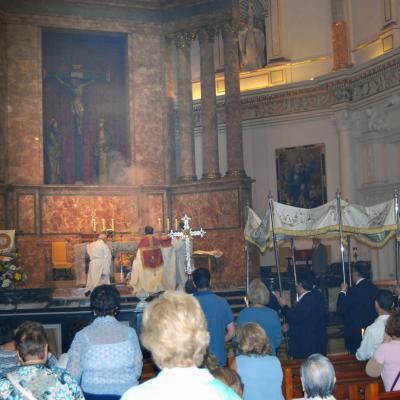 Al comienzo de la Procesión